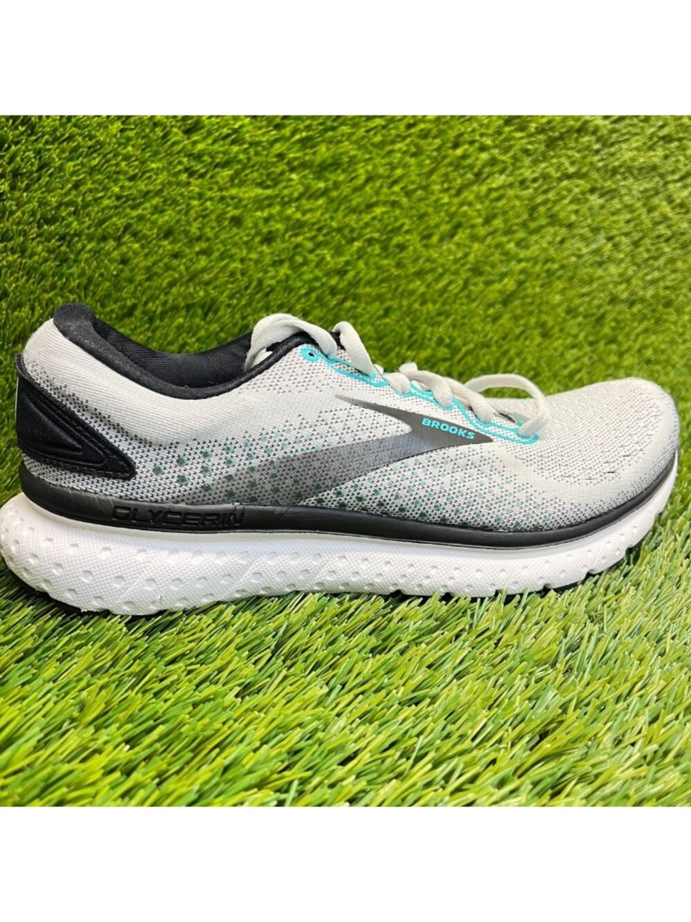 Brooks Glycerin 18 Womens Size 7.5 Gray Black Athletic Running Shoes Sneakers